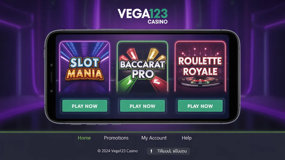 เล่น Vega123 บนมือถือได้ทุกที่ทุกเวลา